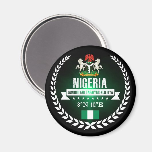Nigeria Magnet (Vorderseite/Rückseite)