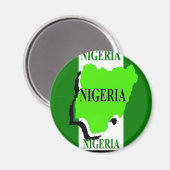 Nigeria Magnet (Vorderseite/Rückseite)