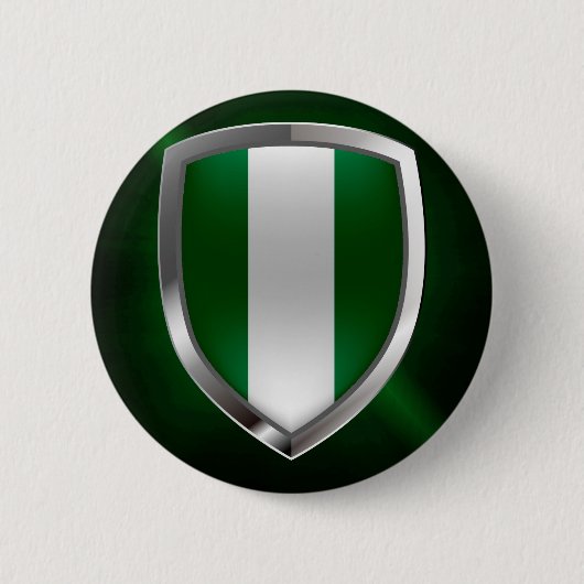 Nigeria Metallic Emblem Button (Vorderseite)