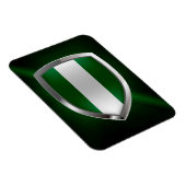 Nigeria Metallic Emblem Magnet (Rechte Seite)