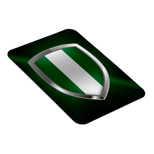 Nigeria Metallic Emblem Magnet (Rechte Seite)