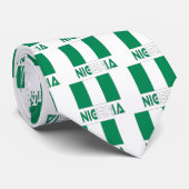 Nigeria mit nigerianischer Flagge Krawatte (Gerollt)