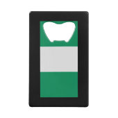 Nigeria mit nigerianischer Flagge (Westafrika) Geldbeutel Flaschenöffner (Vorderseite)