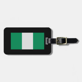 Nigeria mit nigerianischer Flagge (Westafrika) Gepäckanhänger