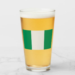 Nigeria mit nigerianischer Flagge (Westafrika) Glas
