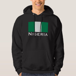 Nigeria mit nigerianischer Flagge (Westafrika) Hoodie