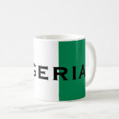 Nigeria mit nigerianischer Flagge (Westafrika) Kaffeetasse (VorderseiteRechts)