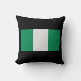 Nigeria mit nigerianischer Flagge (Westafrika) Kissen