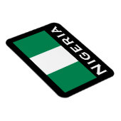 Nigeria mit nigerianischer Flagge (Westafrika) Magnet (Rechte Seite)