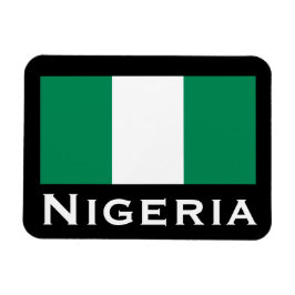 Nigeria mit nigerianischer Flagge (Westafrika) Magnet