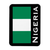 Nigeria mit nigerianischer Flagge (Westafrika) Magnet (Vertikal)