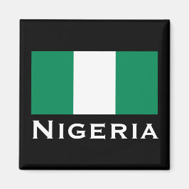 Nigeria mit nigerianischer Flagge (Westafrika) Magnet