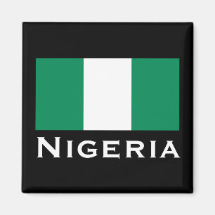 Nigeria mit nigerianischer Flagge (Westafrika) Magnet