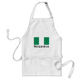 Nigeria mit nigerianischer Flagge (Westafrika) Schürze