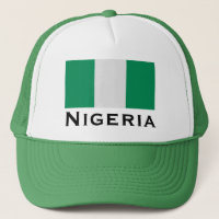 Nigeria mit nigerianischer Flagge (Westafrika)