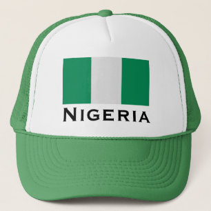 Nigeria mit nigerianischer Flagge (Westafrika) Truckerkappe