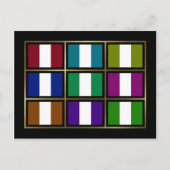 Nigeria Multihue Flags Postkarte (Vorderseite)