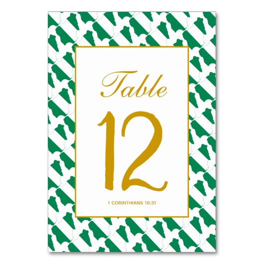 NIGERIA NAIJA Banquet Celebration Wedding Tischnummer (Vorderseite)