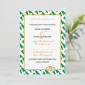 NIGERIA Naija Christlich Wedding Einladung (Stehend Vorderseite)