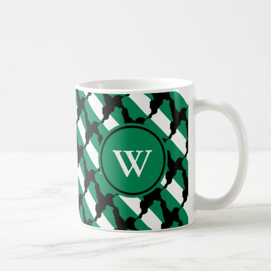 NIGERIA NAIJA Gesegnete Nation Monogram Christlich Kaffeetasse (Rechts)