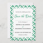 NIGERIA Patriotic Custom Scripting Naija Wedding Save The Date (Vorderseite)
