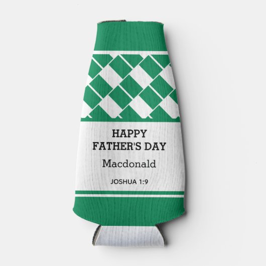 NIGERIA Personalisiert GLÜCKLICH VATER'S DAY Custo Flaschenkühler (Vorderseite)