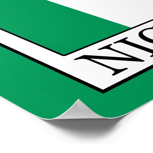 Nigeria Poster (Ecke)