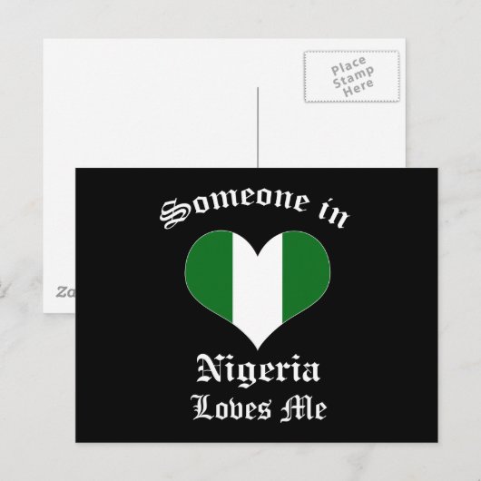 Nigeria Postkarte (Vorne/Hinten)