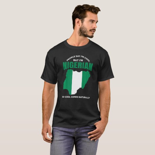 Nigeria Pride Nigerian African American Nigerian R T-Shirt (Vorne ganz)