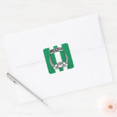 Nigeria Quadratischer Aufkleber (Umschlag)