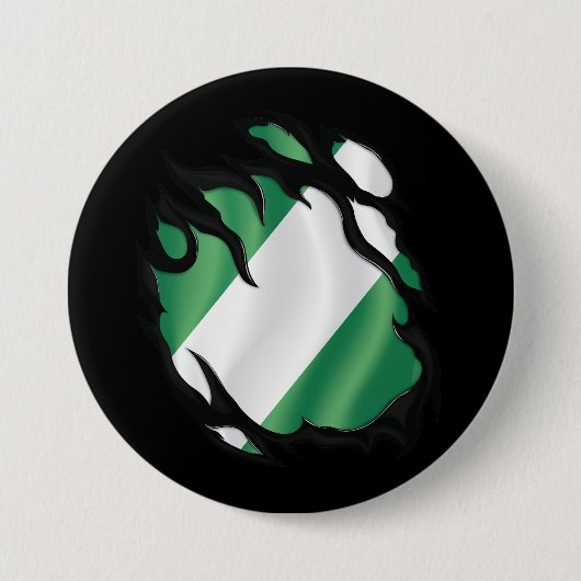 Nigeria-Rippfahne Button (Vorderseite)