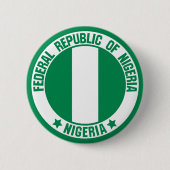 Nigeria Round Emblem Button (Vorderseite)