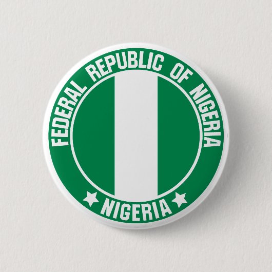 Nigeria Round Emblem Button (Vorderseite)