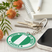 Nigeria Round Emblem Schlüsselanhänger (Vorderseite rechts)