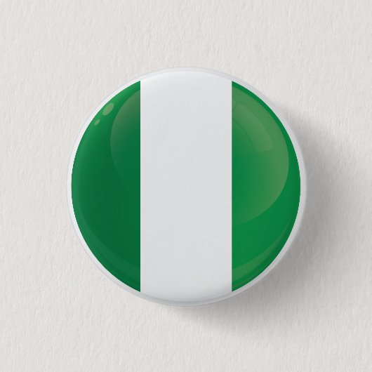 Nigeria Runde Icon-Flagge Button (Vorderseite)