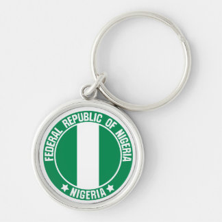 Nigeria-Rundemblem Schlüsselanhänger
