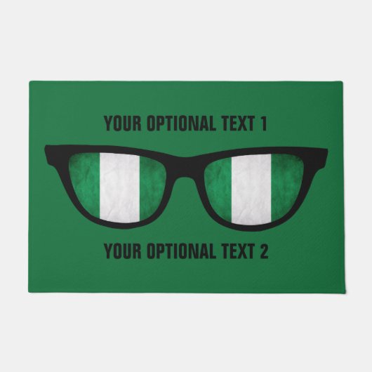 Nigeria schattiert kundenspezifische Türmatten Fußmatte (Vorderseite)