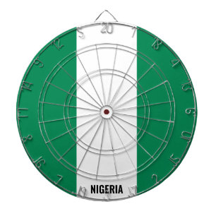 "Nigeria schlägt!" Patriotic Dart Board Dartscheibe
