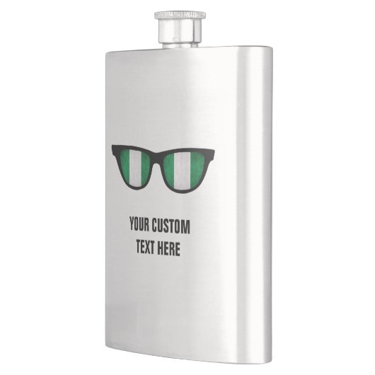 Nigeria Shades Custom Flask Flachmann (Links)