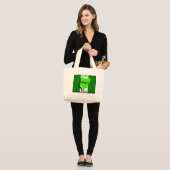 Nigeria-Taschen Jumbo Stoffbeutel (Vorderseite (Model))