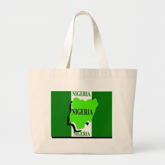 Nigeria-Taschen Jumbo Stoffbeutel (Vorne)