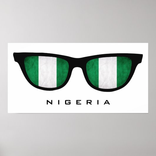 Nigeria überträgt Sondertexte und Farbposter Poster (Vorne)