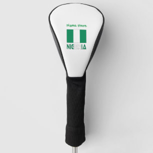Nigeria und Nigerias fahnen grüne Personalisierung Golf Headcover