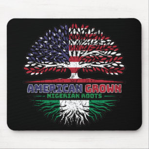 Nigeria - USA USA - Vereinigte Staaten Mousepad