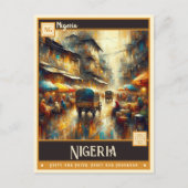 Nigeria | Vintage Malerei Postkarte (Vorderseite)