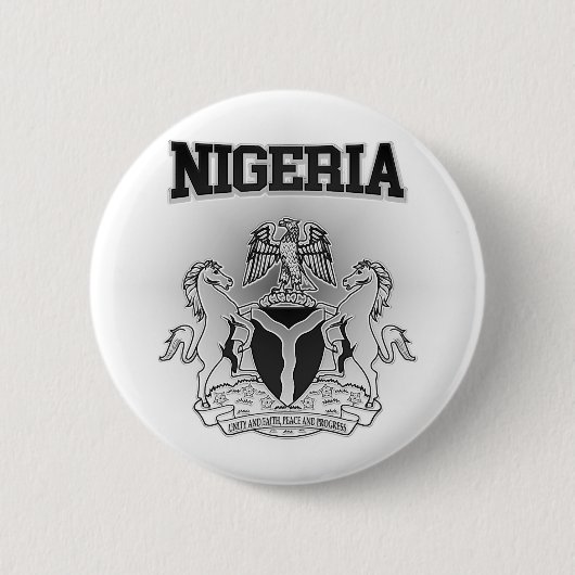 Nigeria-Wappen Button (Vorderseite)
