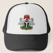 Nigeria-Wappen Truckerkappe (Vorderseite)