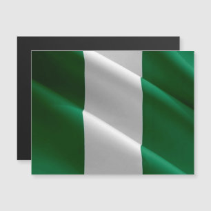 Nigeria - Waving Flag - Magnetkarte
