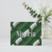 Nigeria Waving Flag Postkarte (Stehend Vorderseite)