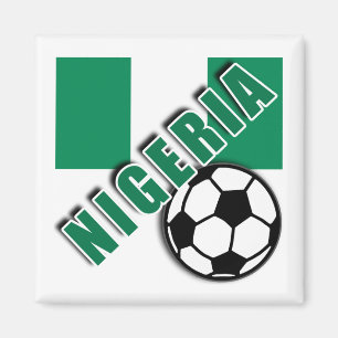 NIGERIA-WeltFußballfan-T-Shirts Magnet